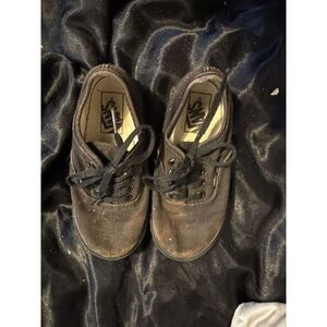 kids vans shoes size 9.5 Brown Faux Leather Look